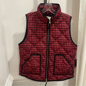 J. CREW Women Quilted Down Vest Size L